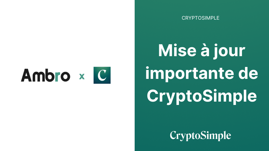 Mise à jour importante de CryptoSimple